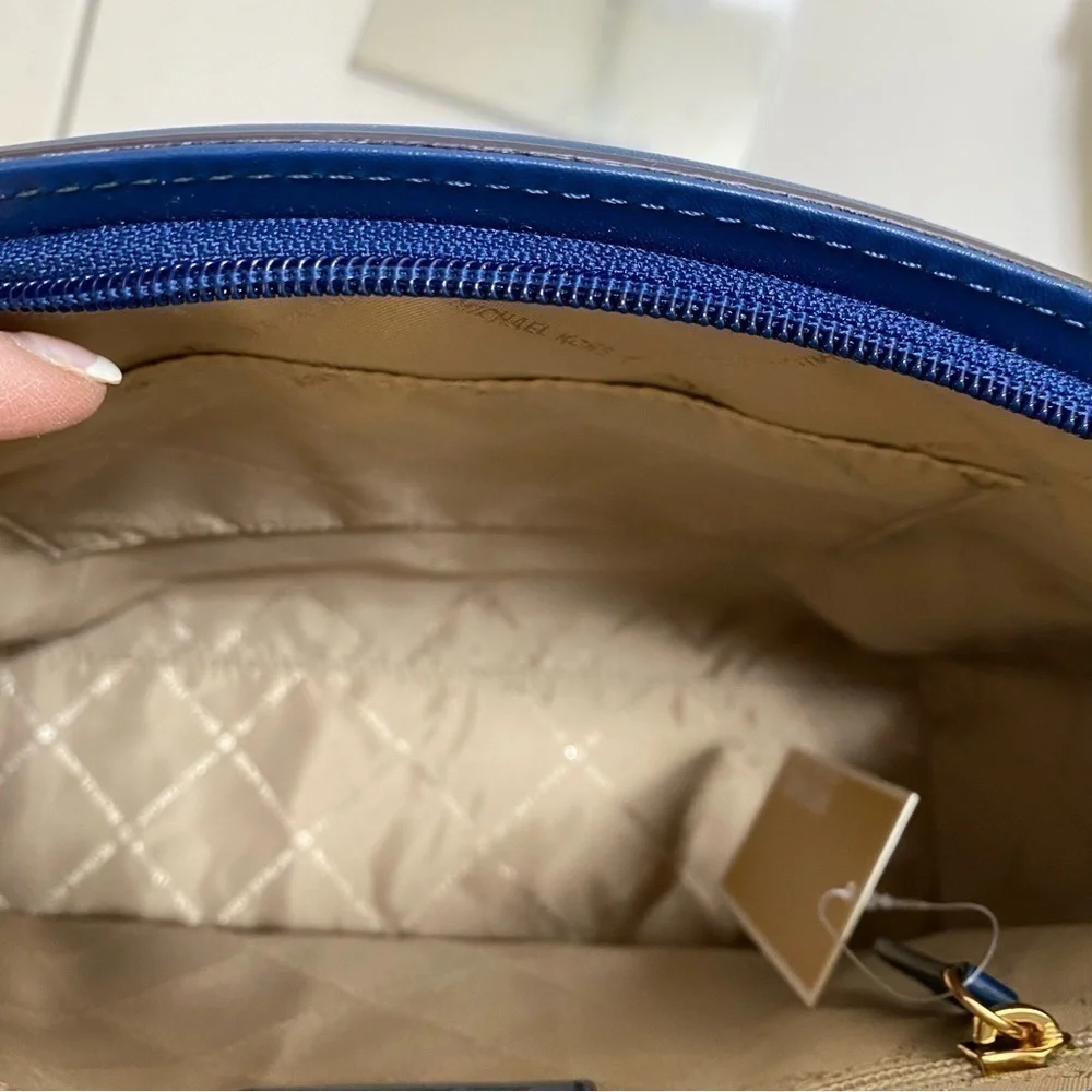 ⚡️ BNWT Michael Kors Large Yara Logo Satchel in River Blue ⚡️